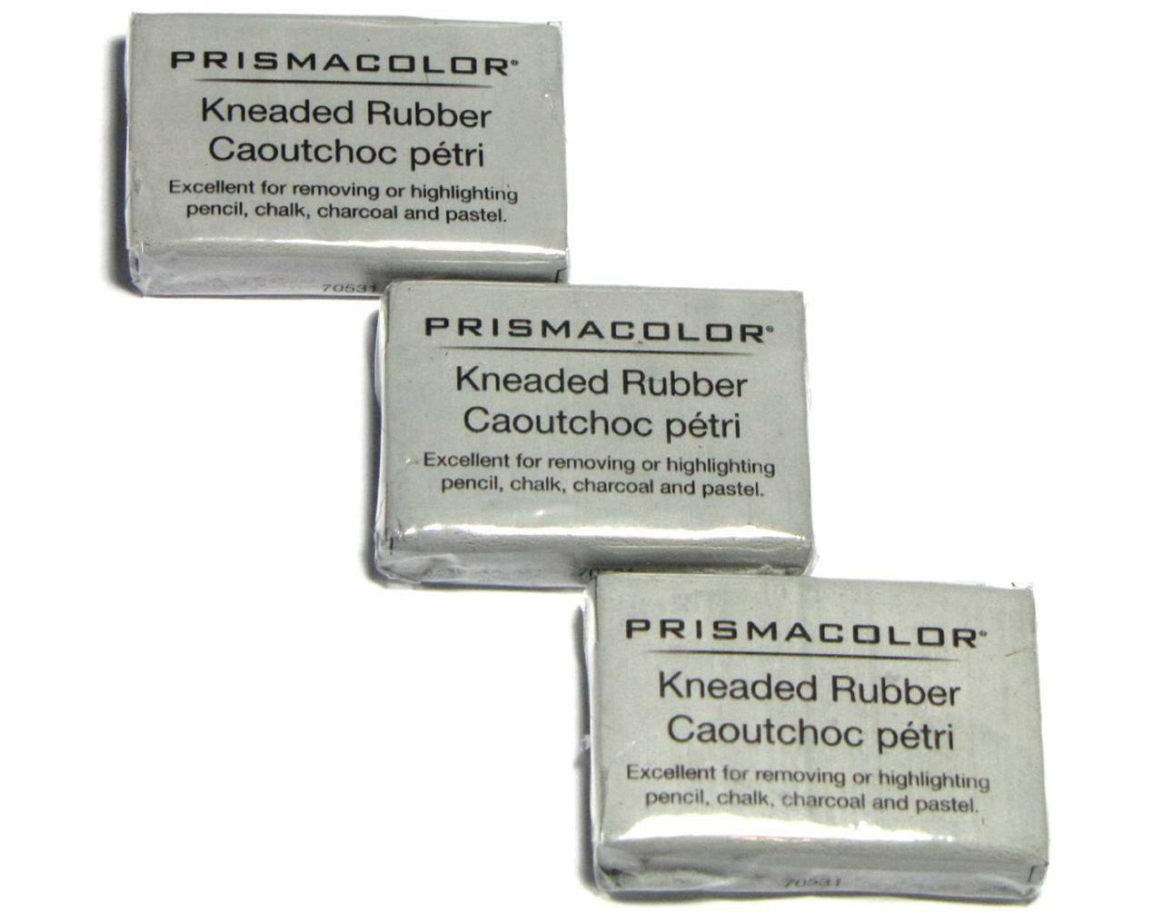 Prismacolor Kneaded Rubber Art Eraser - Pencil Pastel - Large - 3 Pc 70531